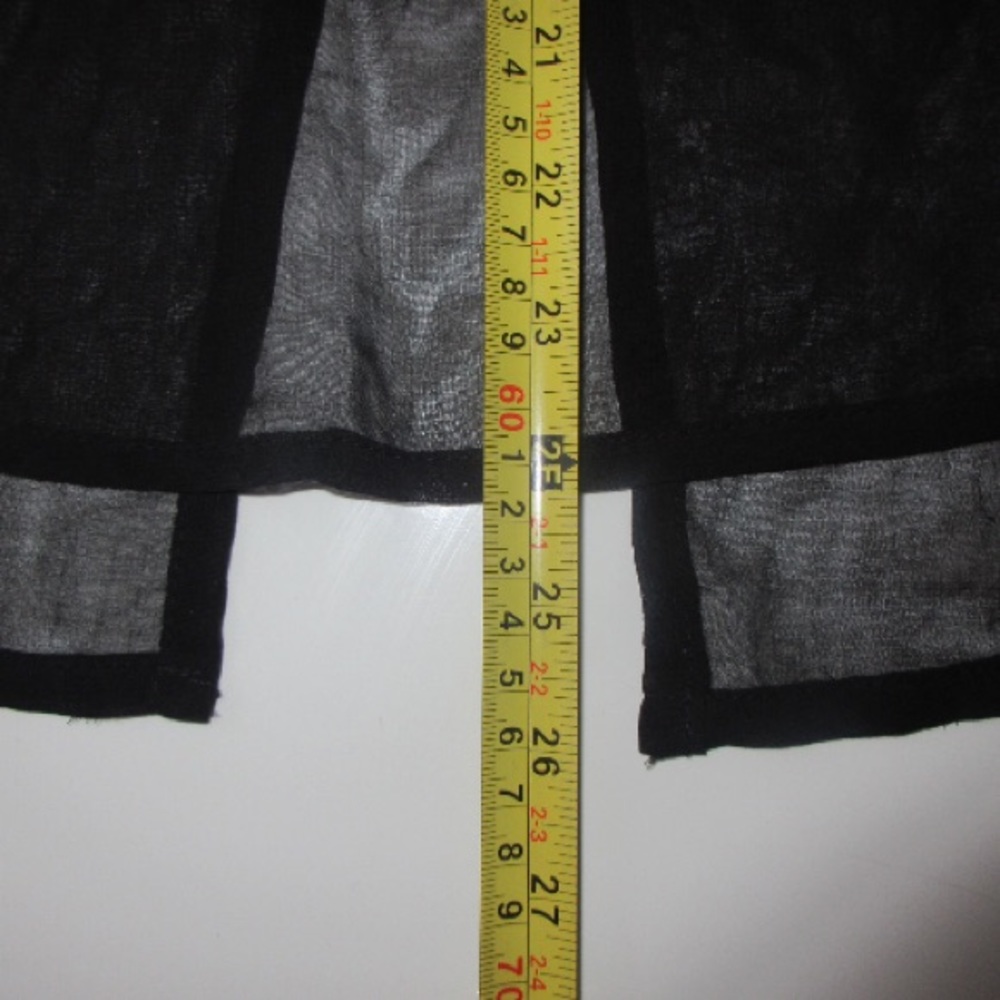 Cute Floral Sheer Sleeveless Top Black White - Picture 4 of 4